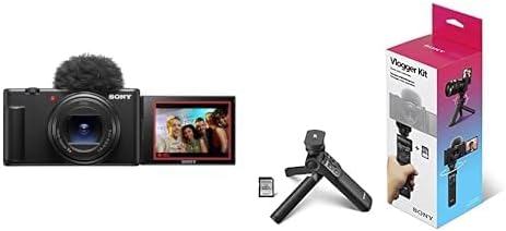 Sony Paquete de cámara de vlog ZV-1 II con kit de accesorios para v...
