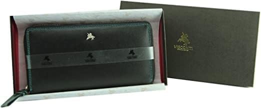 Visconti Bolso de mano de cuero suave multicolor para mujer -Spectr...