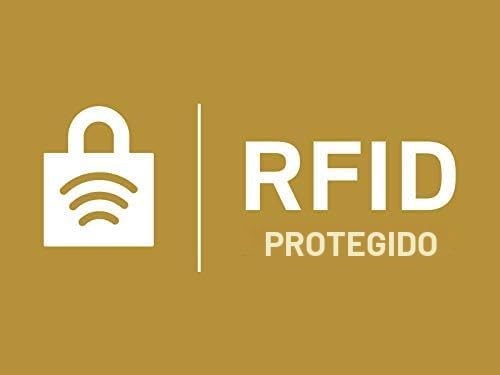 Cartera plegable de cuero Fossil Derrick con bloqueo de RFID para h...