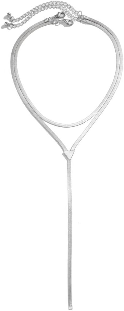 Gargantilla gruesa de oro para mujer, collar de declaración platead...