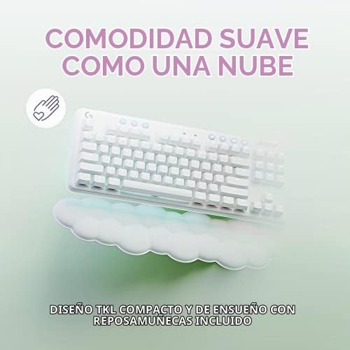 Logitech G Teclado mecánico inalámbrico para juegos 715 - Niebla bl...