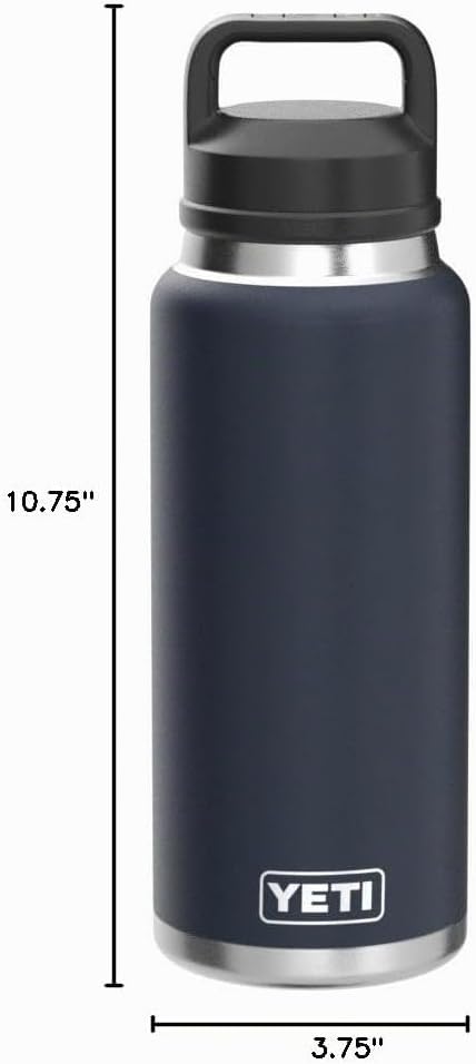 YETI Rambler - Botella de 36 onzas, aislada al vacío, a prueba de f...