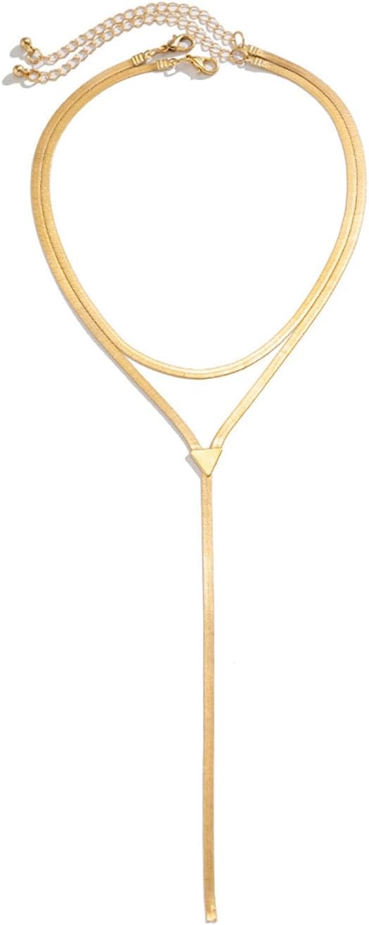 Gargantilla gruesa de oro para mujer, collar de declaración platead...