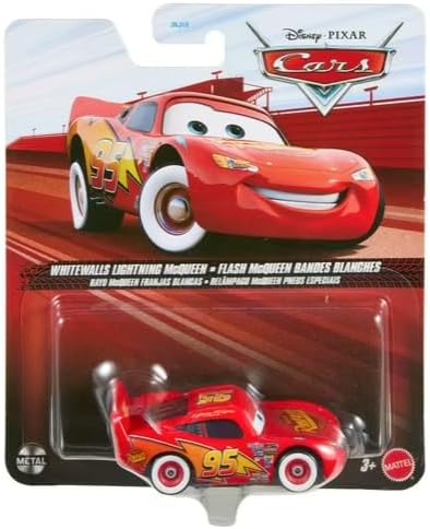 Disney Cars Rayo McQueen Whitewalls a escala 1:64 Die Cast | Rayo M...