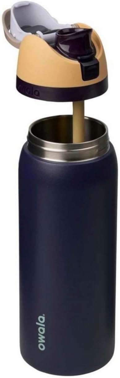 Owala FreeSip - Botella de agua de acero inoxidable, Royal Seas, 32...