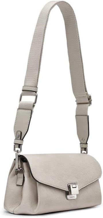 Calvin Klein Bandolera organizacional con solapa Kala para mujer