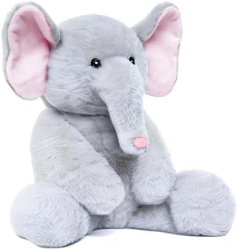 WEIGEDU - Oso de peluche de elefante | Ojos bordados, orejas rosada...