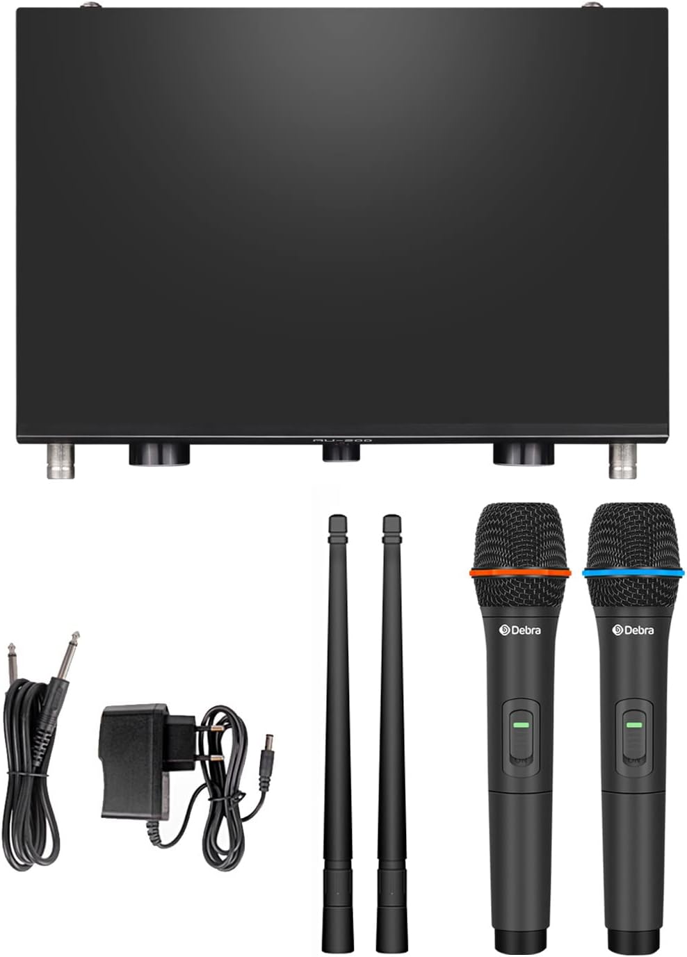 D Debra Audio AU200 Pro UHF - Sistema de micrófono inalámbrico de 2...