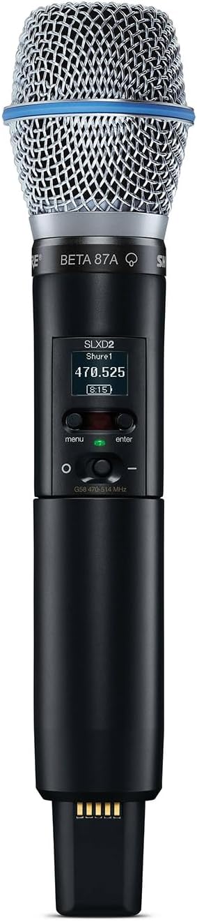 Shure Sistema de micrófono inalámbrico digital SLXD24\/B87A, incluy...