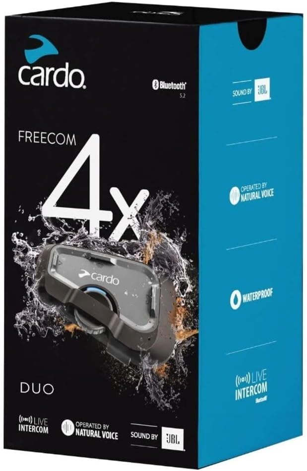 Cardo Systems Freecom 4X - Intercomunicador dual, color negro