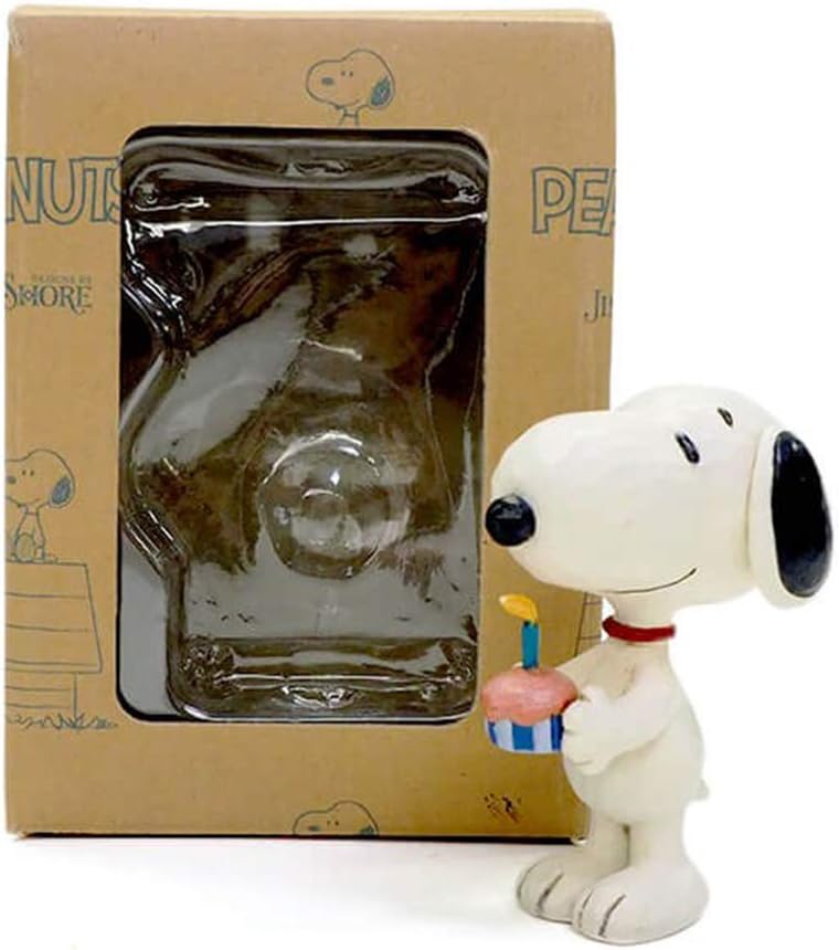Peanuts by Jim Shore Snoopy - Mini figura de cumpleaños