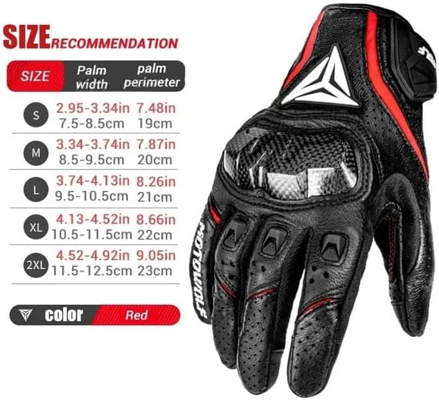 LYHXS-MOTOS Guantes de motocicleta para hombres y mujeres, de fibra...