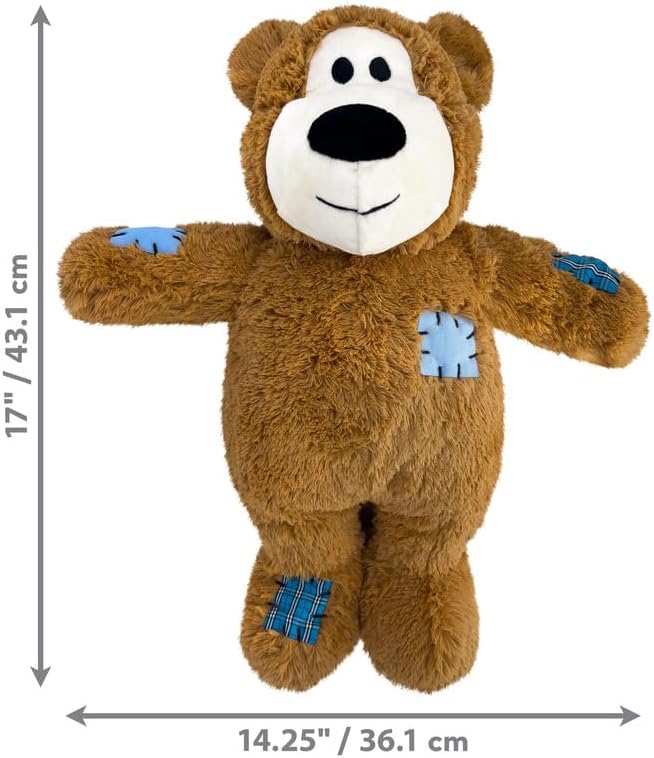 KONG Wild Knots Bears - Juguetes duraderos para perros con cuerdas...