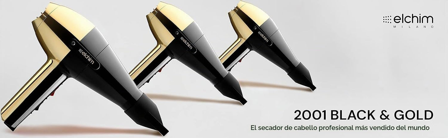 Elchim Secador de pelo profesional de alta presión 2001, secador de...