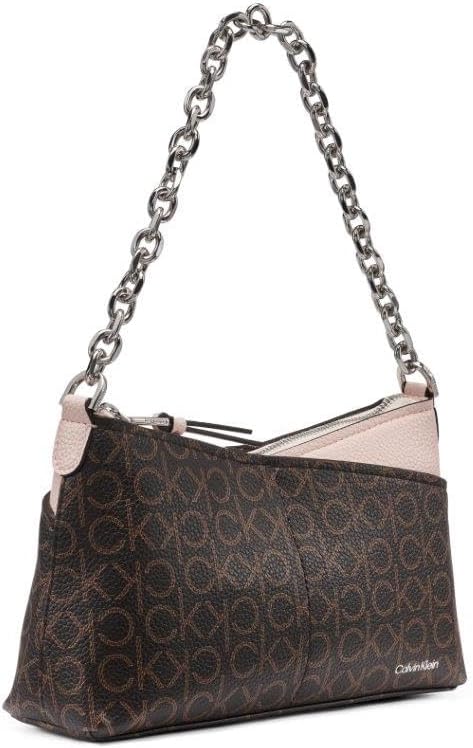 Calvin Klein Zoe Top Zip Chain Crossbody para mujer