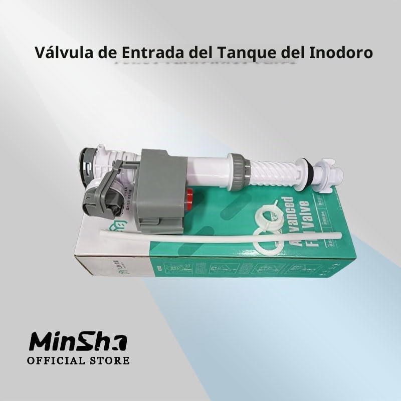 MinSha Válvula de llenado de inodoro con filtro, kit de repuesto un...