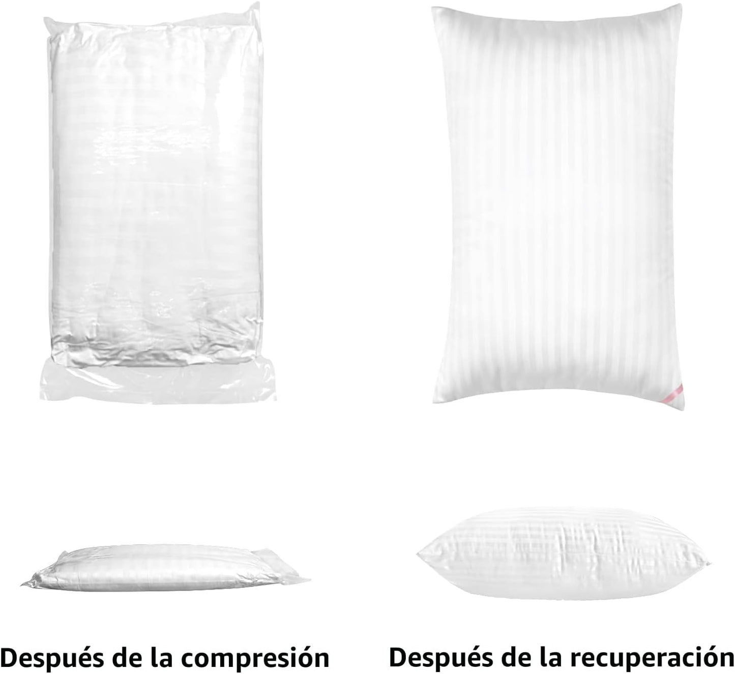 EIUE Hotel Collection - Almohadas de cama para dormir, paquete de 2...