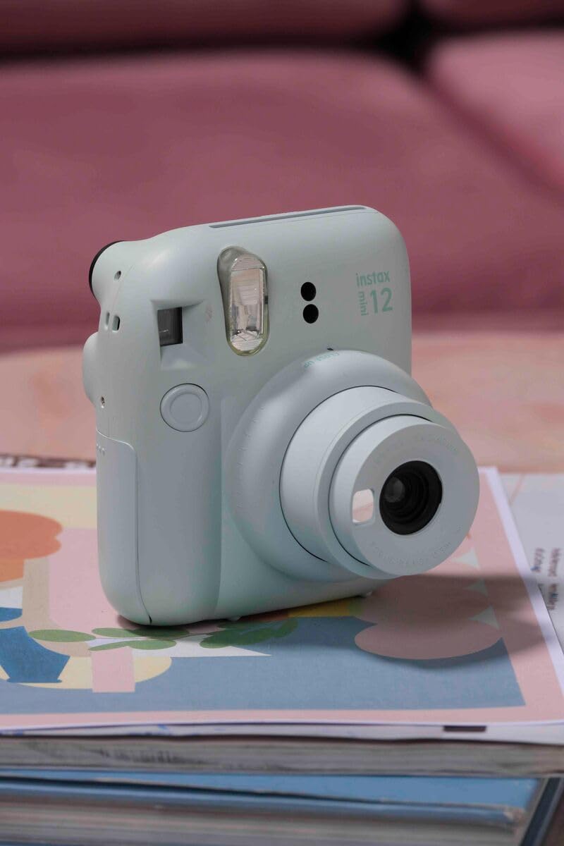Cámara instantánea Fujifilm Instax Mini 12, color verde menta | Exp...