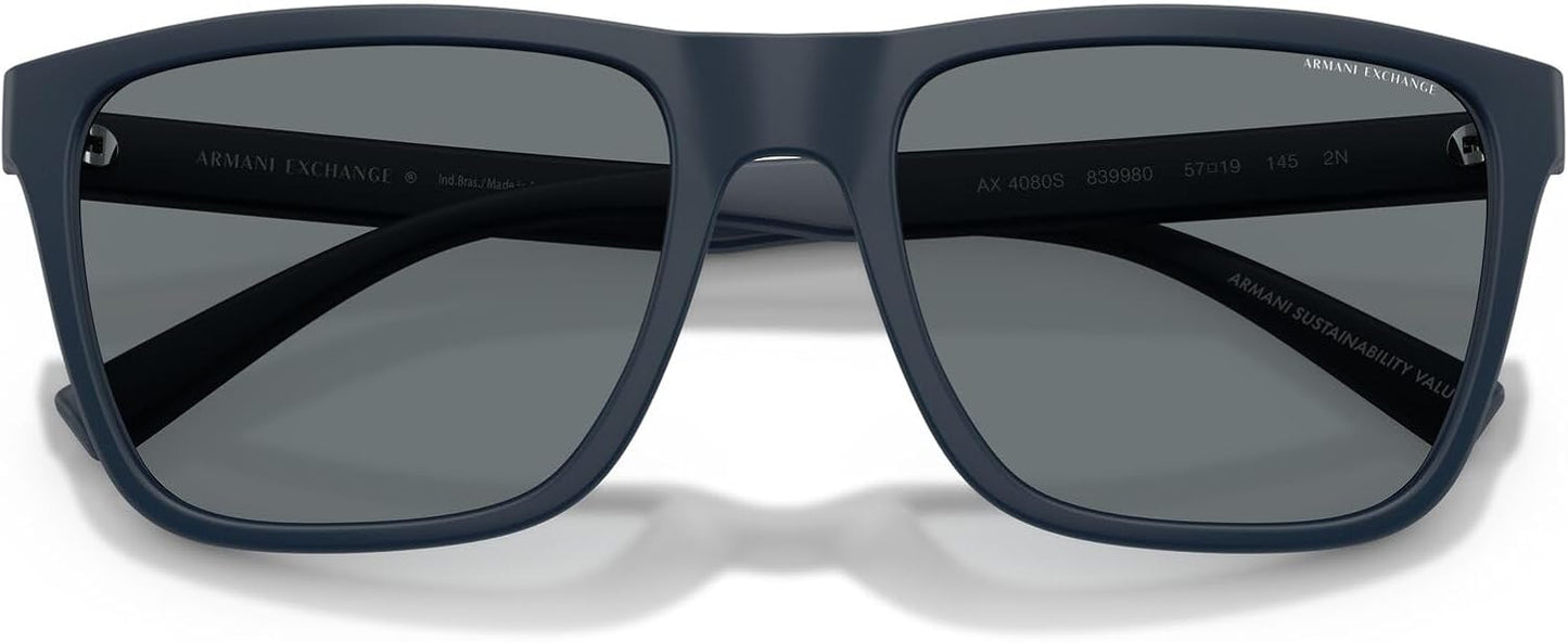 Armani Exchange Ax4080s - Gafas de sol cuadradas para hombre