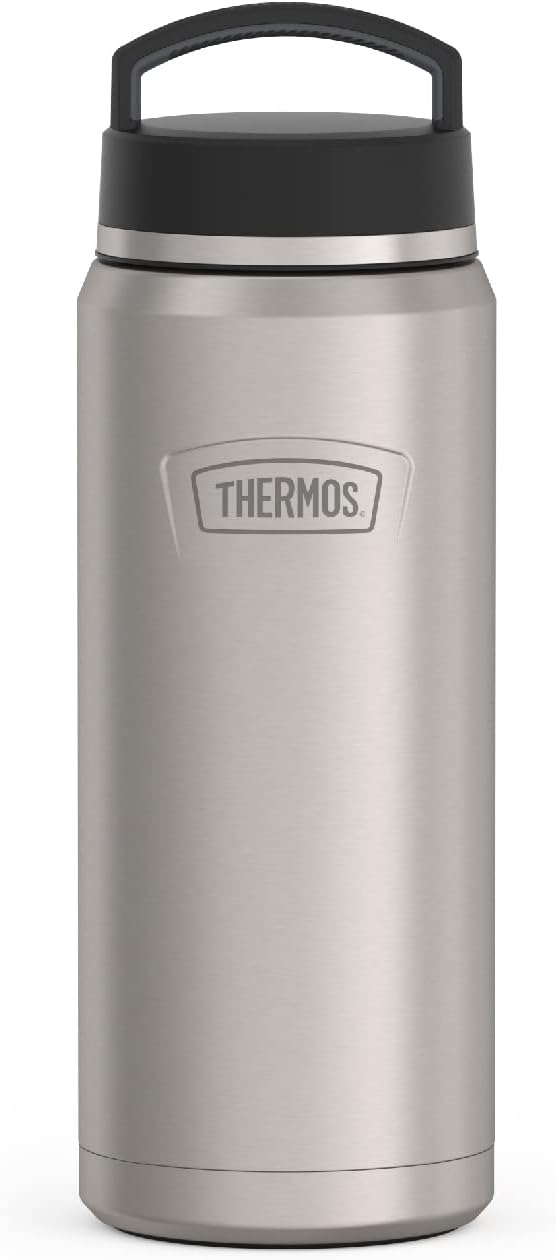THERMOS Serie ICON Botella de agua de acero inoxidable con tapa de...
