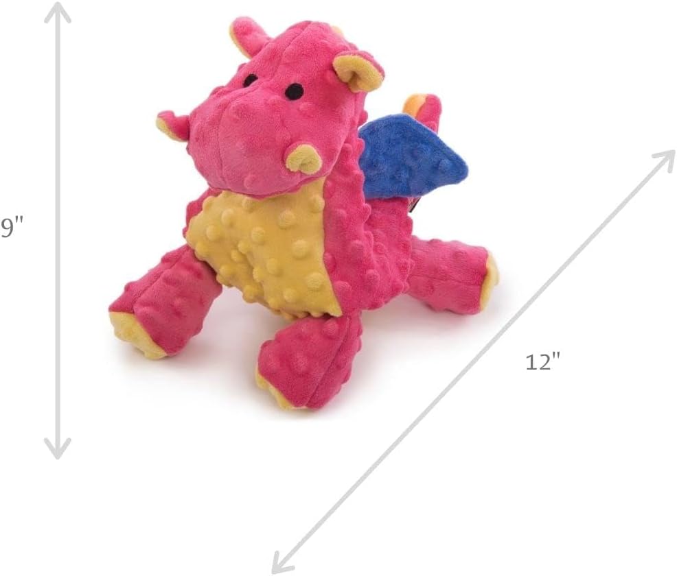 goDog - Juguete de peluche chirriante de dragón para perro, tecnolo...