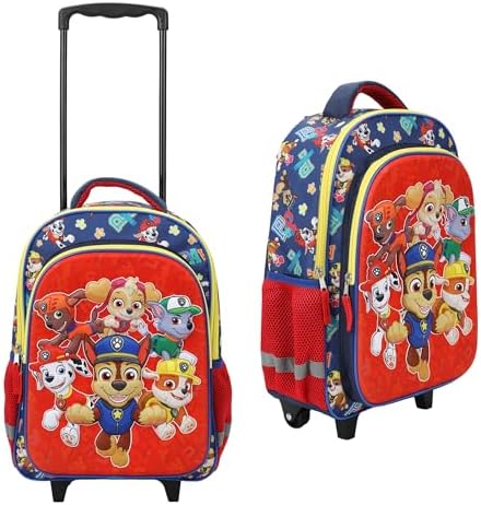 Bioworld Mochila con Ruedas para Jóvenes de 16 Pulgadas, Multi colo...