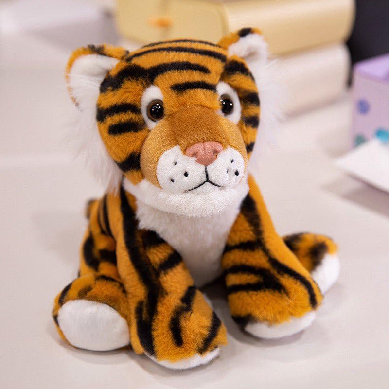 YUKOUQIAN Lindo animal de peluche de tigre, juguete de 8 pulgadas,...