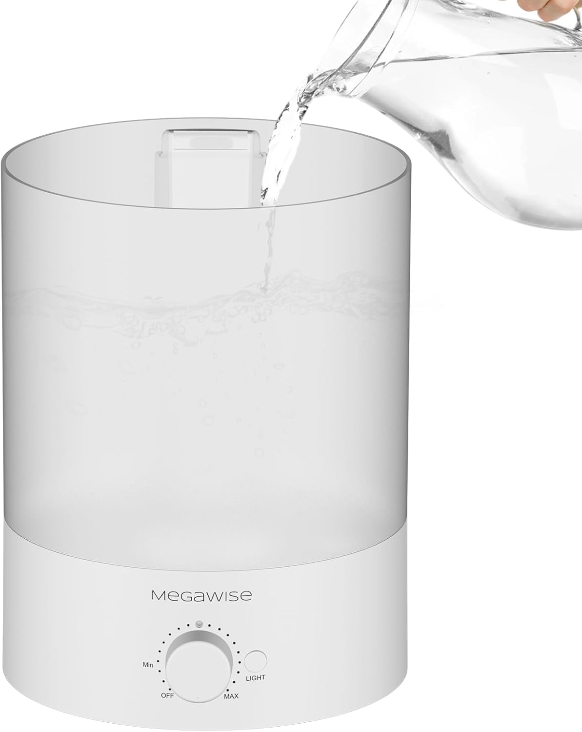 MEGAWISE Humidificador de niebla fría, humidificador ultrasónico co...