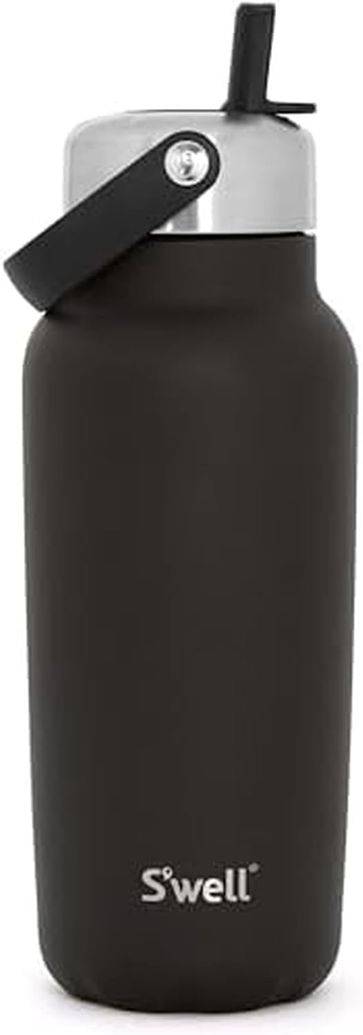 S'well Explorer de acero inoxidable reciclado con tapa abatible...