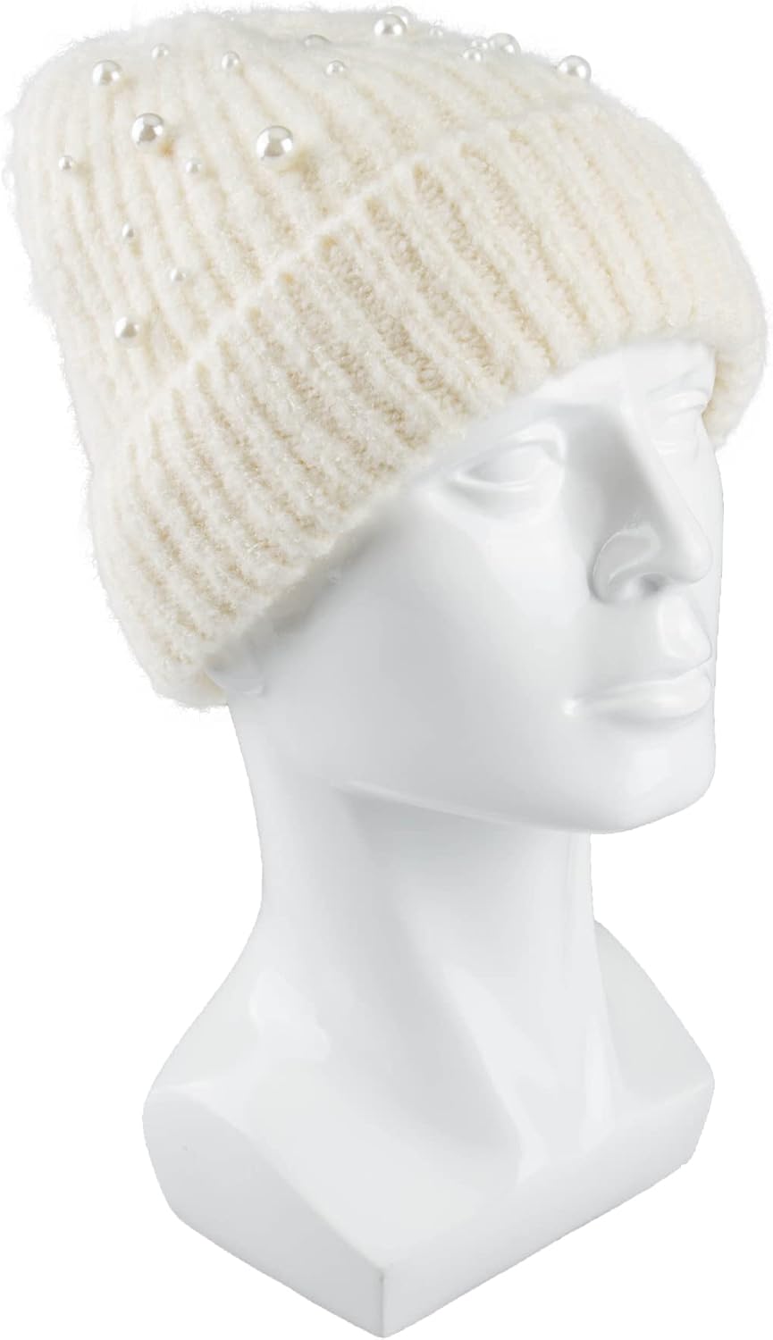 Jessica Simpson Gorro de punto cálido y acogedor para mujer