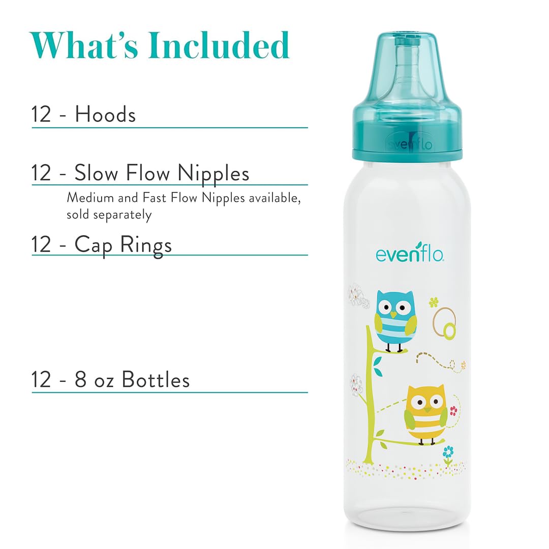 Botellas de polipropileno clásicas con estampados de Evenflo para b...