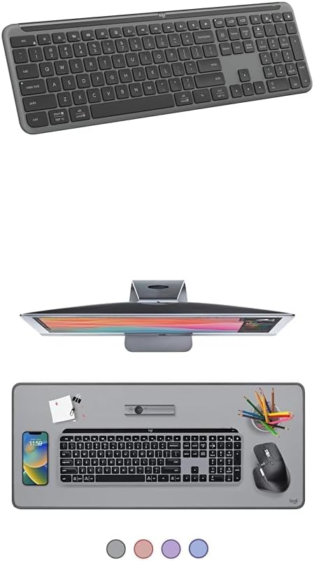 Logitech Signature Slim K950 Teclado inalámbrico, diseño elegante,...