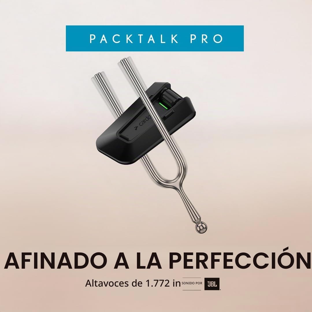 Cardo PACKTALK PRO - Sistema de comunicación para casco de motocicl...