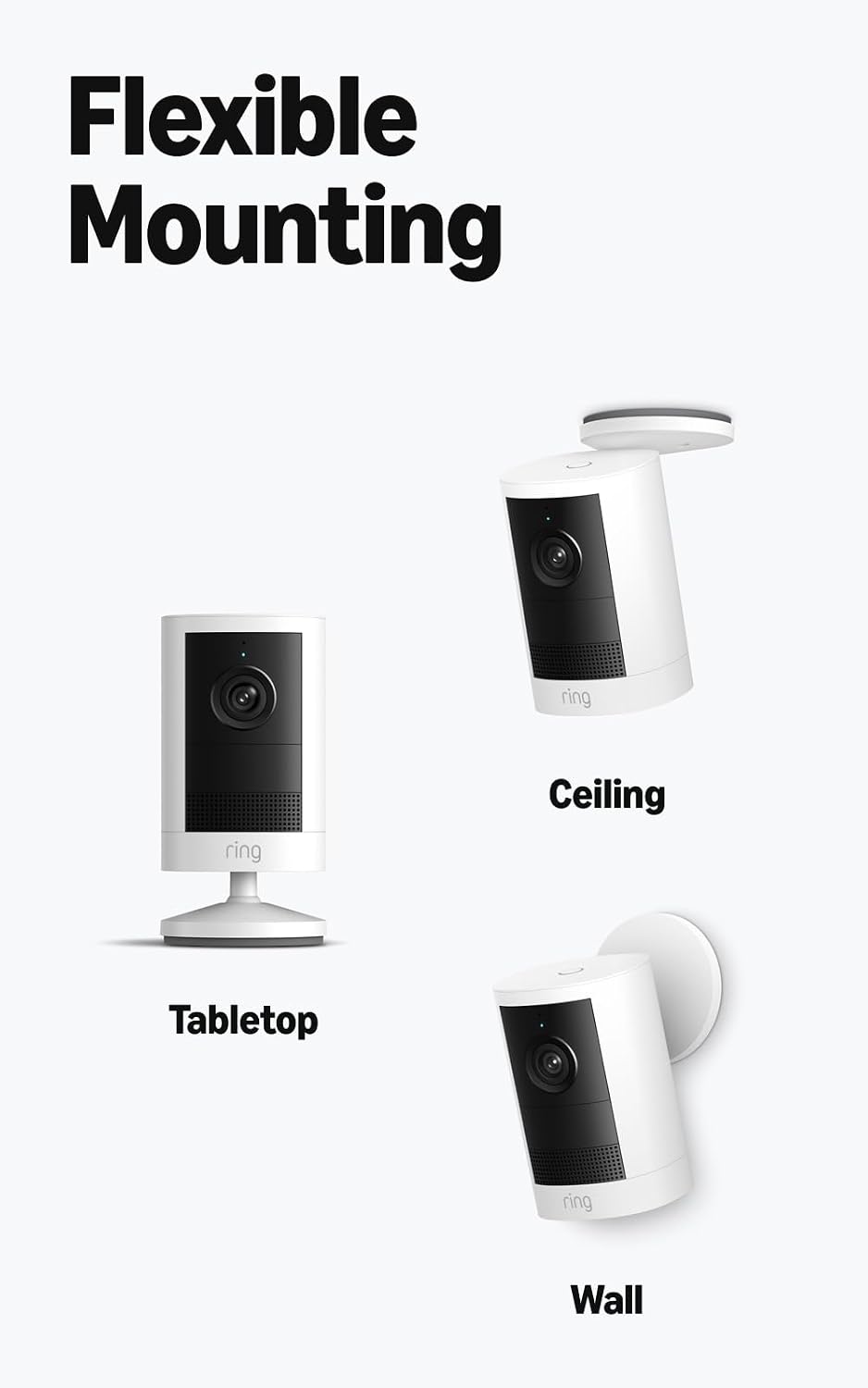 Cámara para exteriores 2K Ring inalámbrica (último modelo): segurid...