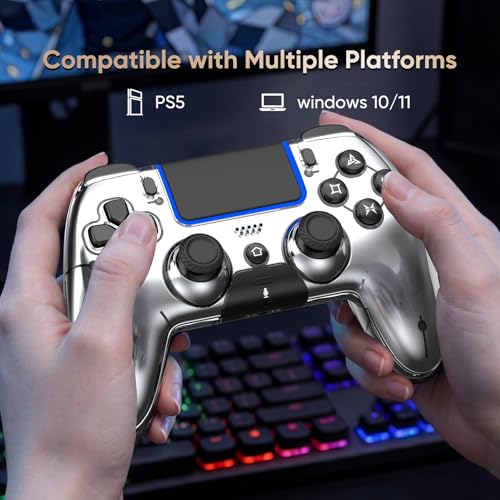 BETMI Controlador inalámbrico para PS5\/PS5 Pro\/Slim\/PC\/Steam De...