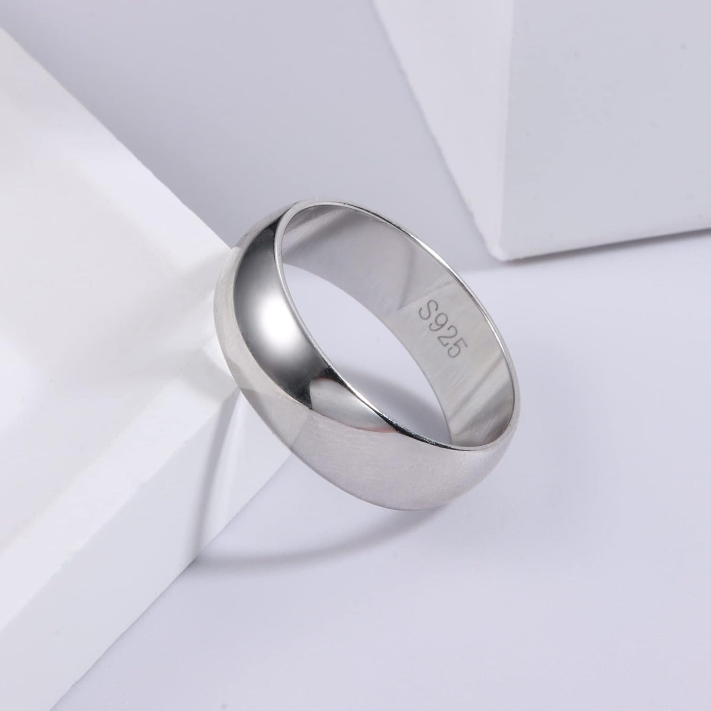 MILACOLATO Anillo de plata de ley 925 para mujeres y hombres, anill...