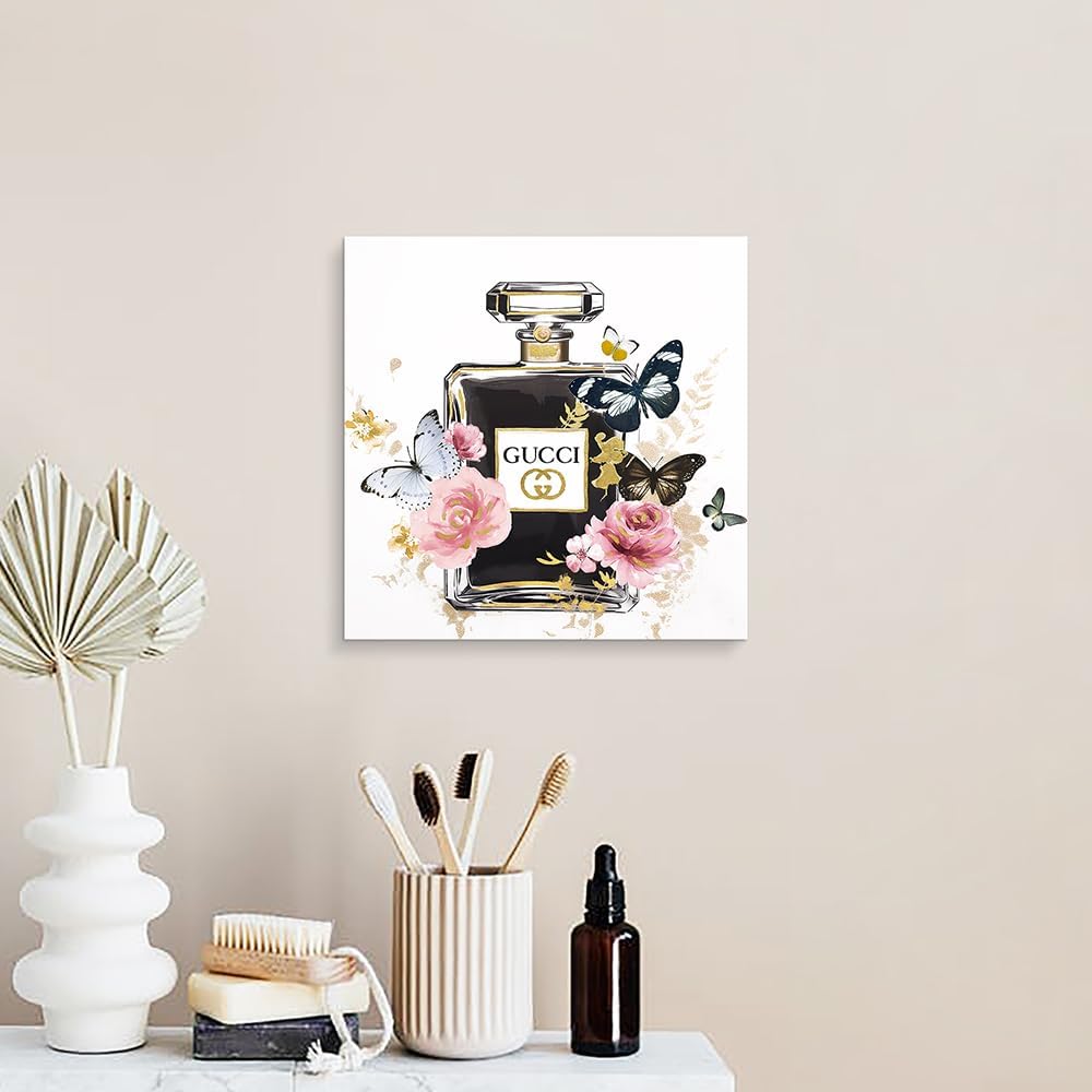 Dream Land Arte de pared de botella de perfume de moda: pintura de...
