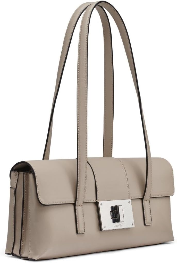 Calvin Klein Saige - Hombro con solapa de triple compartimento, Dun...