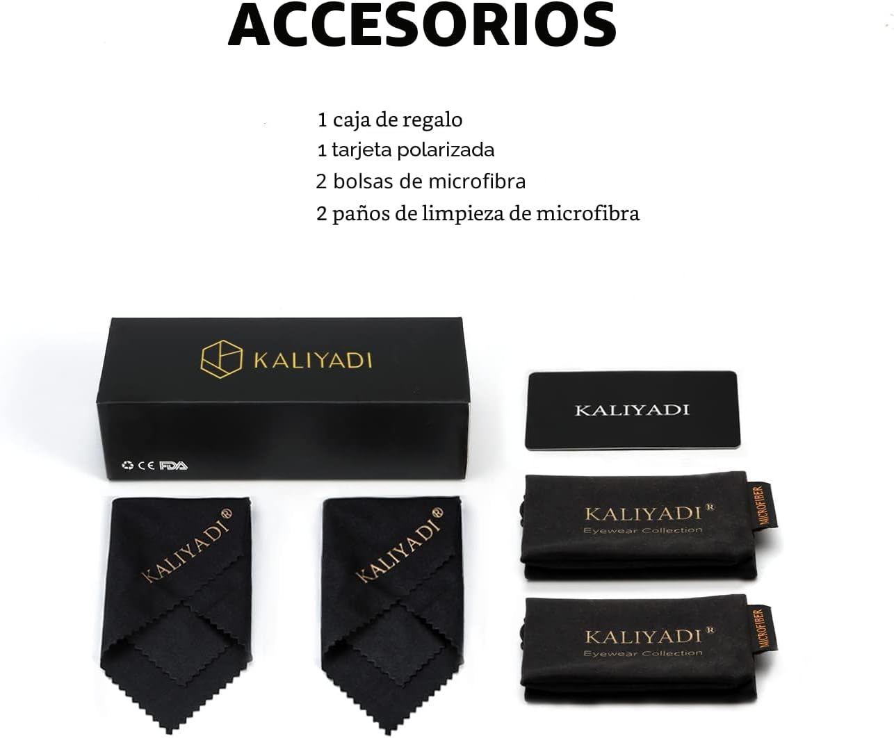 KALIYADI Gafas de sol polarizadas para hombres y mujeres, marco sem...