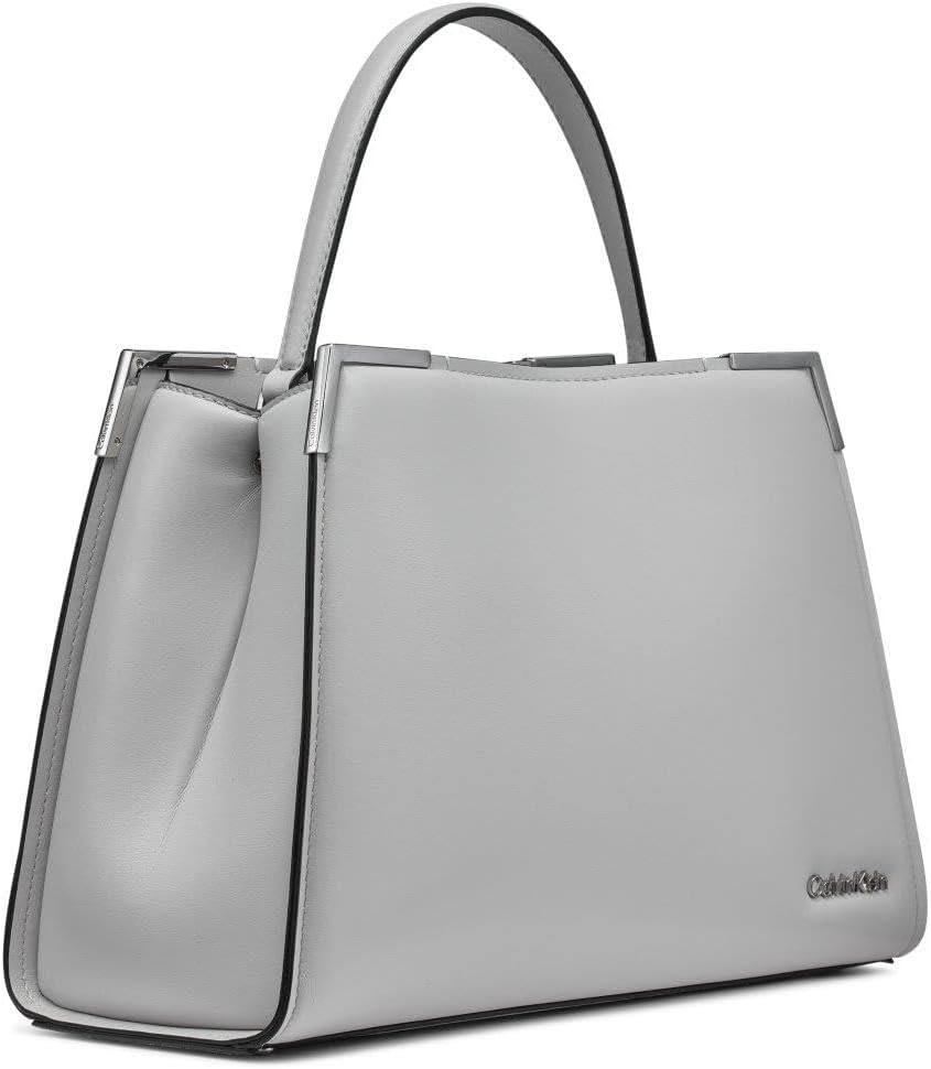 Calvin Klein Bolso satchel Mica con tres compartimentos para mujer