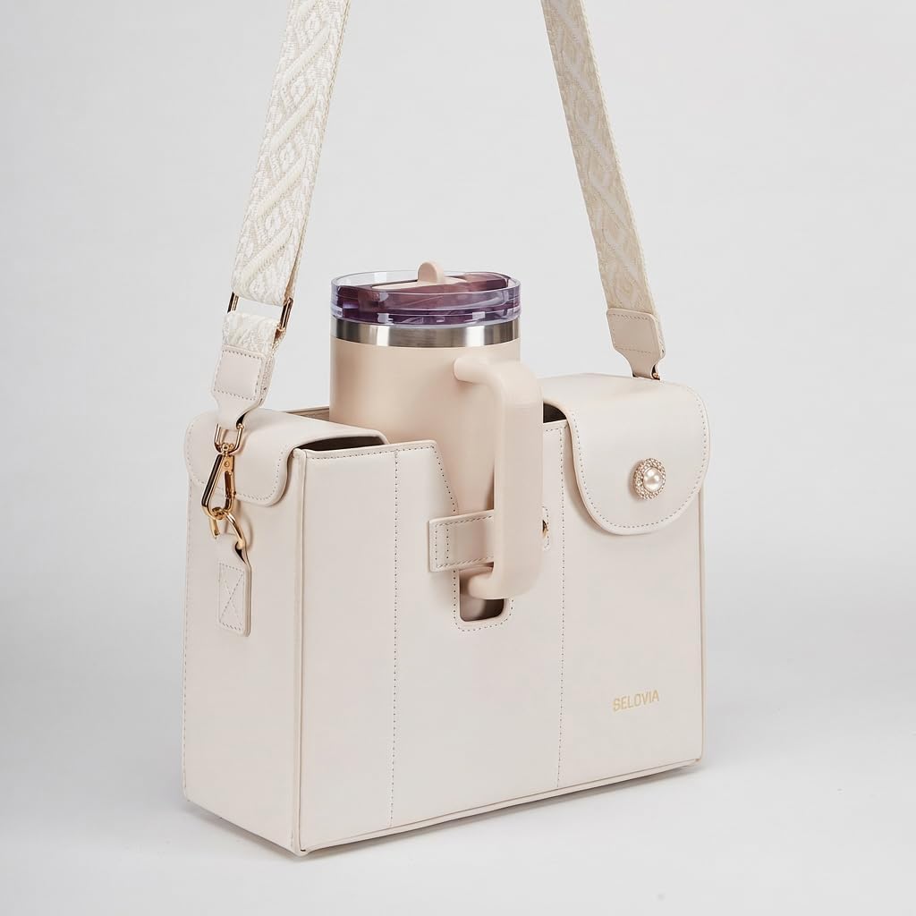 Stanley - Bolsa con soporte para tazas, bolsa con bolsillo para bot...