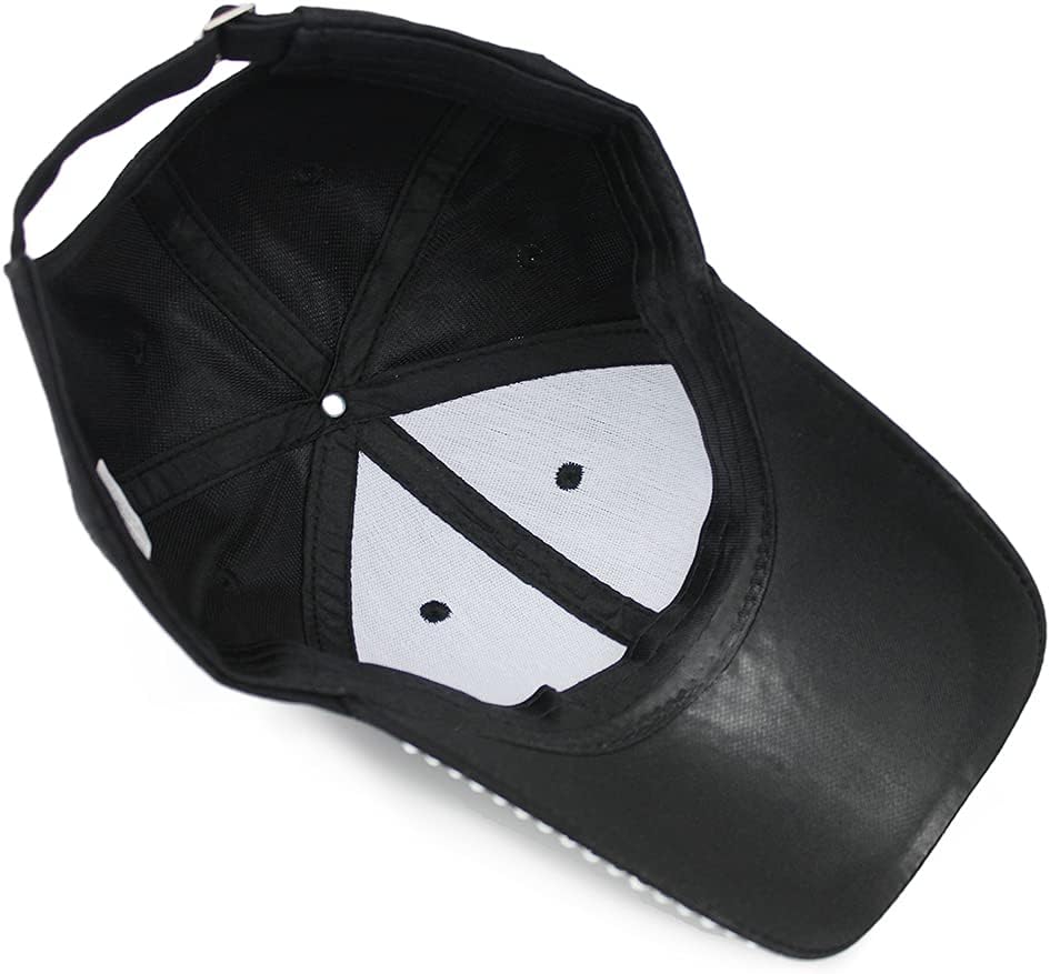 Gorra de béisbol ajustable para mujer, con diamantes de imitación b...
