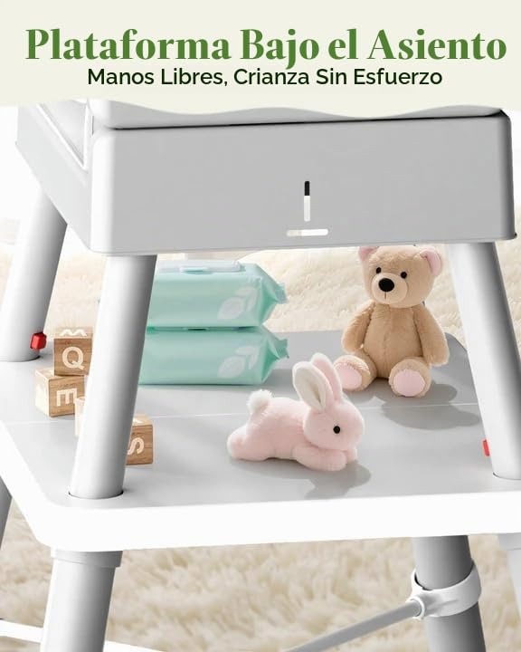 AVIDOR Trona de bebé para bebés y niños pequeños, silla alta 6 en 1...