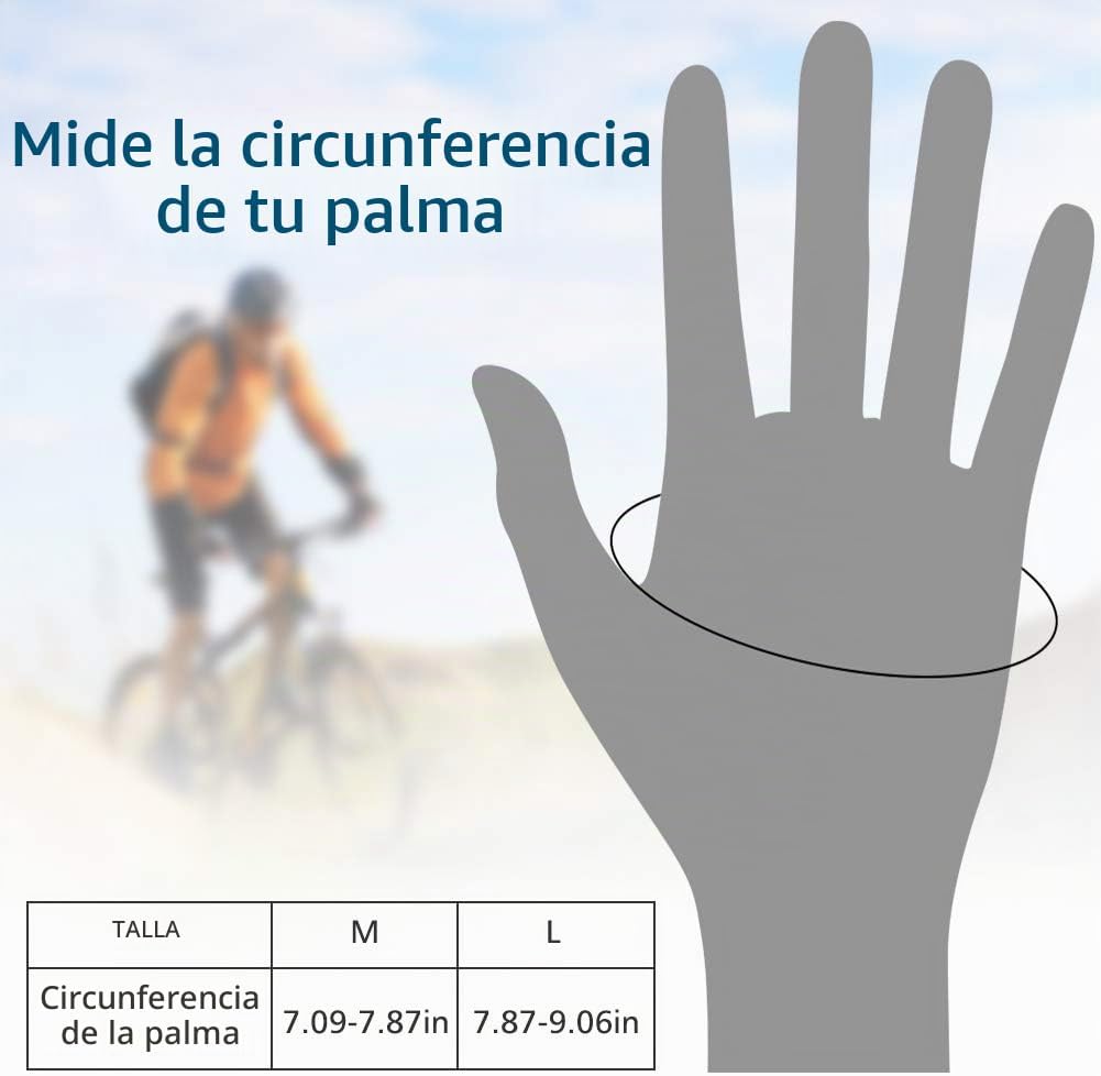 Accmor Guantes de ciclismo para hombres y mujeres, guantes de cicli...