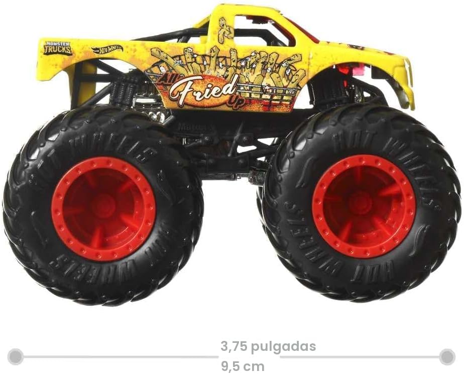 Hot Wheels Monster Trucks Paquete de 4, Juego de 4 vehículos de jug...