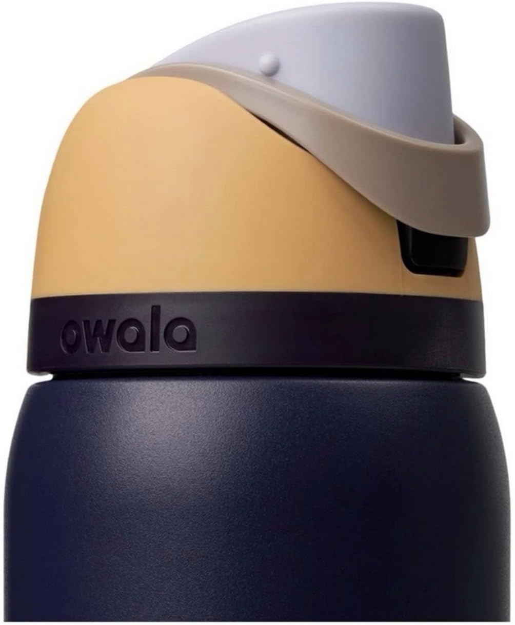 Owala FreeSip - Botella de agua de acero inoxidable, Royal Seas, 32...