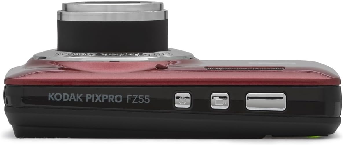 Kodak PIXPRO FZ55 - Cámara digital (rojo) + Tarjeta de memoria de 3...