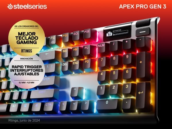 SteelSeries Interruptores hipermagnéticos Apex Pro Gen 3 OmniPoint...