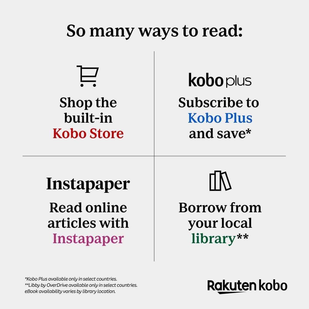 Kobo Clara Colour | Lector electrónico a color | Pantalla Kaleido™...