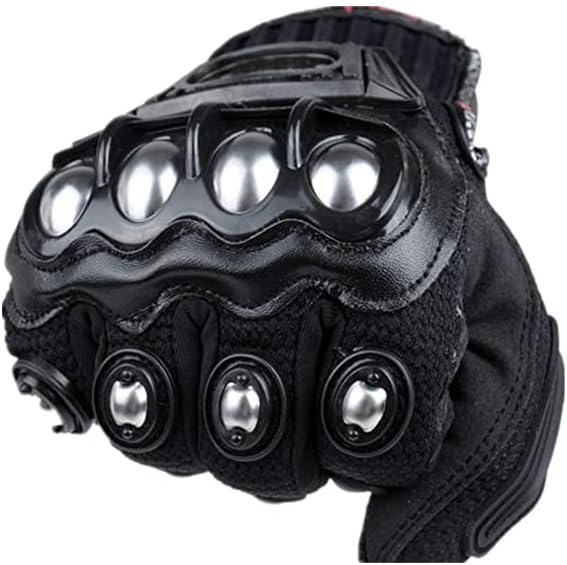 Madmotor Guantes de seguridad reforzados con protección de nudillos...